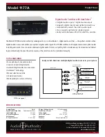 Preview for 1 page of Audio Authority 1177A Specifications