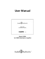 Audio Authority 1392A User Manual предпросмотр