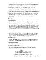 Preview for 4 page of Audio Authority 1542V User Manual