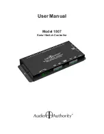 Audio Authority 1807 User Manual preview