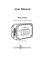 Preview for 1 page of Audio Authority 9A60A User Manual