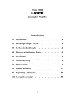 Предварительный просмотр 3 страницы Audio Authority HDMI 1398B User Manual