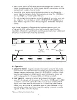 Предварительный просмотр 7 страницы Audio Authority HDMI 1398B User Manual