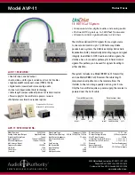 Preview for 1 page of Audio Authority UniDrive AVP-11 Specifications