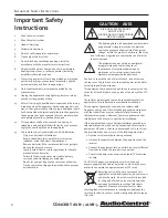 Предварительный просмотр 2 страницы Audio Control Concert AVR-7 User Manual