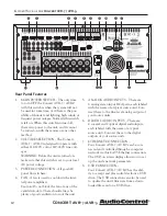 Предварительный просмотр 10 страницы Audio Control Concert AVR-7 User Manual