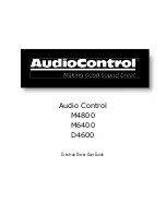 Audio Control D4600 User Manual preview