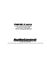 Preview for 1 page of Audio Control THREE.2 In-Dash Owner'S Manual