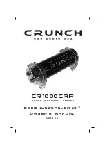 Preview for 1 page of Audio Design Crunch CR1000CAP Owner'S Manual