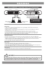 Предварительный просмотр 7 страницы Audio Design CRUNCH DEFINITION DSX2350 Owner'S Manual