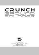 Preview for 12 page of Audio Design Crunch Groundpounder GP820 Owner'S Manual