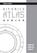 Preview for 1 page of Audio Design Hifonics Atlas AS6.2C Installation Instructions Manual