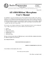 Audio Engineering Associates AEA R84 User Manual preview