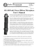 Audio Engineering Associates AEA R88 User Manual preview