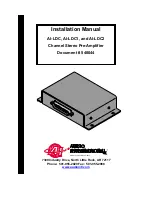 Audio international AI-LDC Installation Manual preview