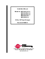 Preview for 1 page of Audio international MCD-102-CH (-x) Installation Manual