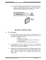 Предварительный просмотр 8 страницы Audio international VCP-014-01-x Installation & Operation Manual