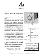 Audio Note AN TT-2 Manual preview