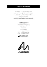 Предварительный просмотр 29 страницы Audio Note TT-Three Owner'S Manual