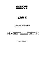 Preview for 1 page of Audio Pole CDR 5 User Manual