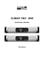 Предварительный просмотр 1 страницы Audio Pole CLIMAX 1002 User Manual