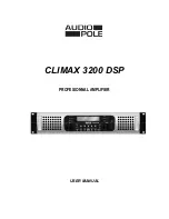 Audio Pole CLIMAX 3200 DSP User Manual preview