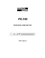 Предварительный просмотр 1 страницы Audio Pole PX-360 User Manual