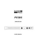 Предварительный просмотр 1 страницы Audio Pole PX 500 User Manual