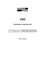 Предварительный просмотр 1 страницы Audio Pole PX3 User Manual