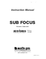 Preview for 1 page of Audio Pro 115V 0502 Instruction Manual