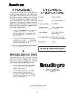 Preview for 6 page of Audio Pro 115V 0502 Instruction Manual