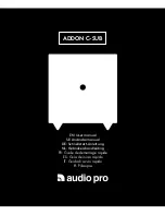 Audio Pro addon c-sub User Manual preview