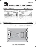 Предварительный просмотр 2 страницы Audio Pro Allroom Series Allroom Collection Technical Data