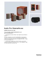 Audio Pro Avantek CinemaHouse Datasheet preview