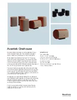 Предварительный просмотр 1 страницы Audio Pro Avantek Onehouse Specifications