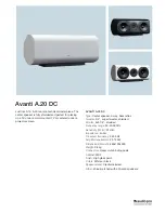 Audio Pro Avanti A.20 DC Specifications предпросмотр