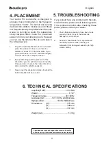 Preview for 4 page of Audio Pro Avanti Series SW-150 Specifications