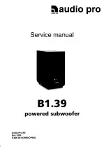 Audio Pro B1.39 Service Manual preview