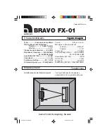 Предварительный просмотр 2 страницы Audio Pro Bravo FX-01 User Manual