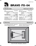 Audio Pro Bravo FX-04 User Manual предпросмотр