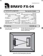 Предварительный просмотр 3 страницы Audio Pro Bravo FX-04 User Manual