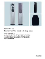 Предварительный просмотр 1 страницы Audio Pro Bravo FX-10 Features