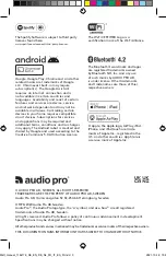 Предварительный просмотр 3 страницы Audio Pro C5 MkII User Manual