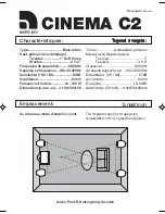 Предварительный просмотр 2 страницы Audio Pro Cinema C2 Technical Data