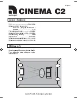 Предварительный просмотр 5 страницы Audio Pro Cinema C2 Technical Data