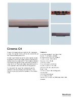 Предварительный просмотр 1 страницы Audio Pro Cinema C4 Specifications