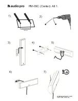 Предварительный просмотр 2 страницы Audio Pro Cinema Precision Series PM-09C Mounting Instructions