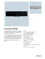 Audio Pro Cinema Precision Series PM-09C Specifications предпросмотр