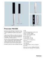 Предварительный просмотр 1 страницы Audio Pro Cinema Precision Series PM-09S Specifications