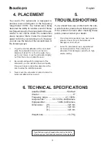 Preview for 9 page of Audio Pro Cinema Precision Series PS-175 Instruction Manual